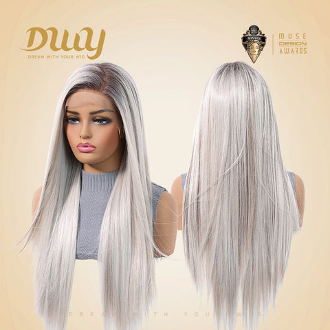 Abigail DWY Silky Striaight Natural Hairline Librea Lace Front Wig