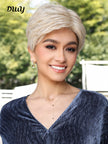 DWY-Mono Top Synthetic Lace Front Wig for Women Short Hair blonde