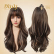 DWY Samara- Wavy MiraScalp Tea Brown with Highlights Glueless Synthetic Wig