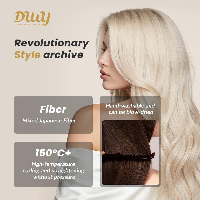 【CLEARANCE SALE】Joyce- DWY 13×6 Lace Front Free Part Long Golden Gradient Straight Glueless Synthetic Wig
