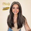 Kaitlyn-DWY 13*4 Free Parting Hand -Tied Top Middle Length  Glueless Synthetic Wig