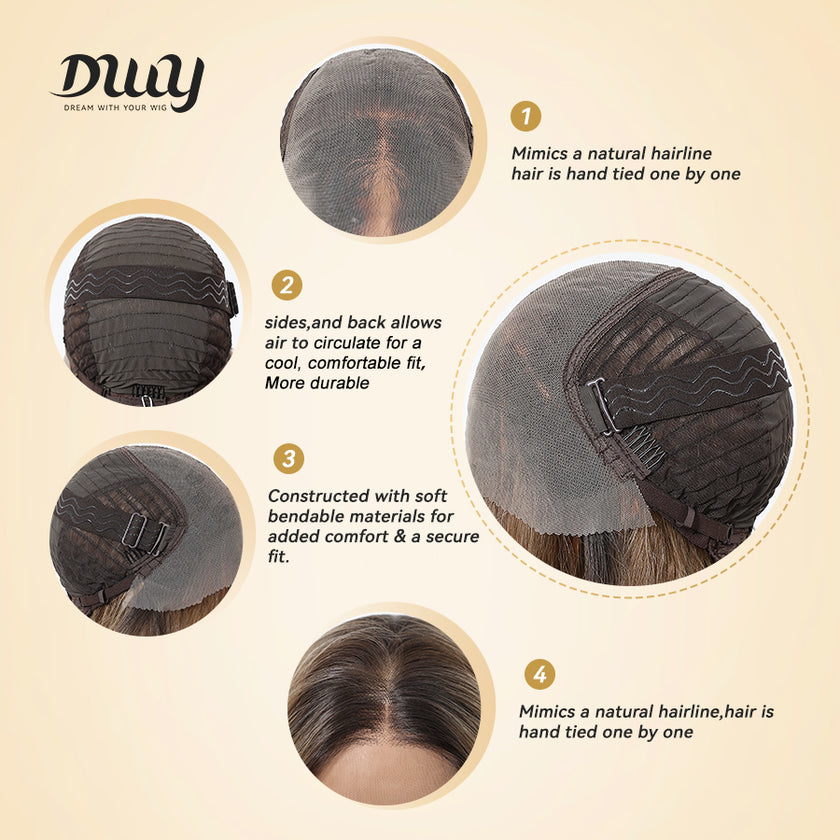 Talia C-DWY 13×6 Lace Front Free Part Long Straight Glueless Synthetic Wig