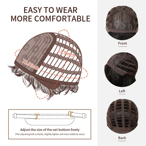 【Year End Sale】Dwy Elegant Natural Black Synthetic Wig