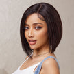 DWY wigs 8 Inch black brown short straight wig for women DWY