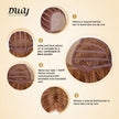 Bonnie C-DWY Mono Lace Front Free Part Mid-Length Curly Reddish Brown Glueless Synthetic Wig