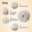 DWY Lace Front Middle Part Long-Length Straight White Glueless Synthetic Wig