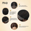 DWY Brown Mixed Synthetic Hair T-Part Lace Wig with Middle Parting