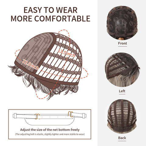 【Early Black Friday】DWY Ash Blonde Middle Part Synthetic Wig - Chic & Versatile Elegance