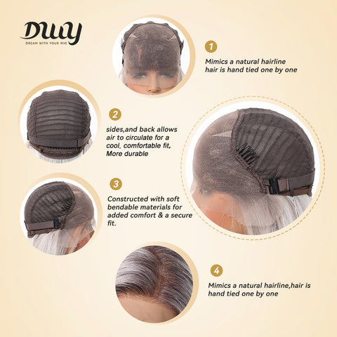 【Early Black Friday】DWY Honey Blonde Free Parting Lace Synthetic Wig - Lowest Price!