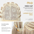 Paloma C-DWY【Gen 2 Large Realistic Scalp】Mid-Length Wavy Rooted Blonde with Bangs Glueless Synthetic Wig