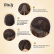 Claire NEW! DWY Pre cut U part Diamond Lace Long length Dark Brown Retro Water Waves Hair Glueless Synthetic Wigs for Women 24 Inches