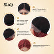 [CLEARANCE SALE] Maren -DWY Lace Front Middle Part Long-Length Water Wavy Dyed Version with BB Hair Glueless Synthetic Christmas wigs for women