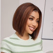DWY wigs 8 Inch red brown short straight wig for daily life DWY-wig003-2