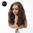 DWY Gaia-DWY Left Side Part Lace Front Mid Length Dark Brown Curly Glueless Synthetic Wig