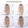 Siena-DWY 13×6 Filter Lace Free Parting Shoulder Length Light Pink Glueless Synthetic Wig