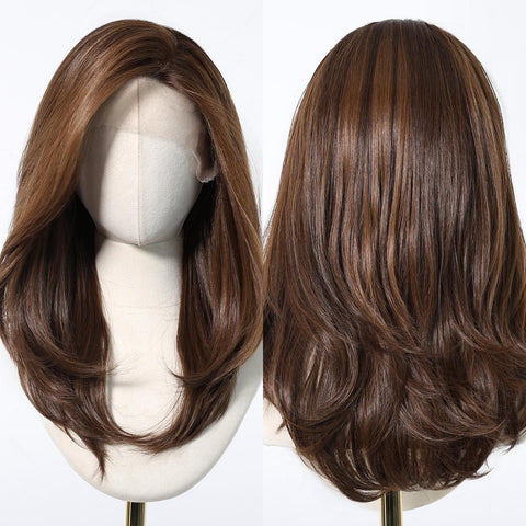 【New in】Mimi-DWY 18-Inch Straight Blonde Lace Front Wig – 13x6 Free Part Glueless Design