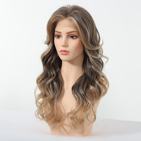 【New in】Lacey -DWY 13x6 Lace Front Ombre Blonde Curly Wig with Highlights