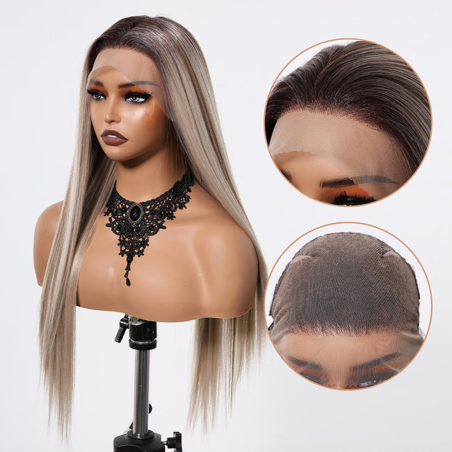 Abigail-DWY Silky Striaight Natural Hairline Librea Lace Front Wig