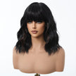 Aine-DWY Short-length Water Wave Glueless Synthetic Wig for Women 14 Inches