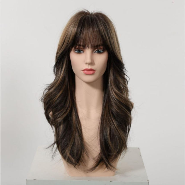 Pre order！Kimi C-DWY New Technology! Bionic Silk Top 22-Inch Long Wave Light Brown Glueless Synthetic Wig