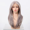 Amaris C-New! DWY 13×4 Lace Front Free Part Long-Length Straight Brown with Blonde Highlights Beautiful Layer Glueless Synthetic Wig for Women 24 Inches