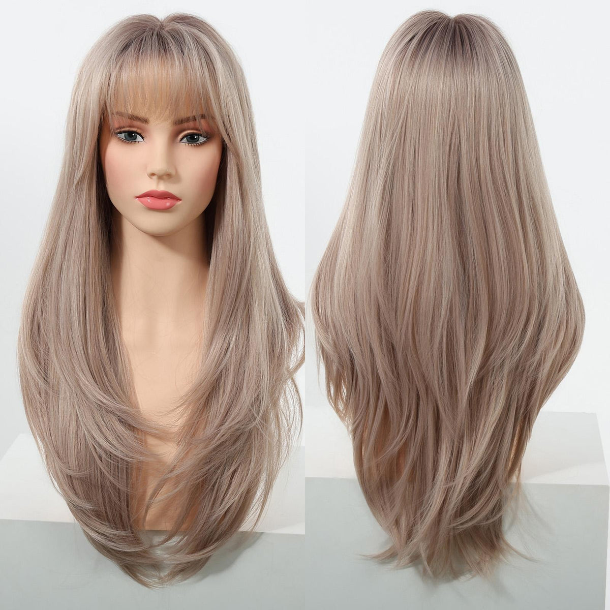【New in】Orlaith -DWY 26-Inch Layered Straight Blonde Synthetic Wig