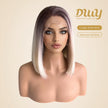 Luna-DWY 13×6 Lace Front Free Part Shoulder Length Bob Glueless Synthetic Wig