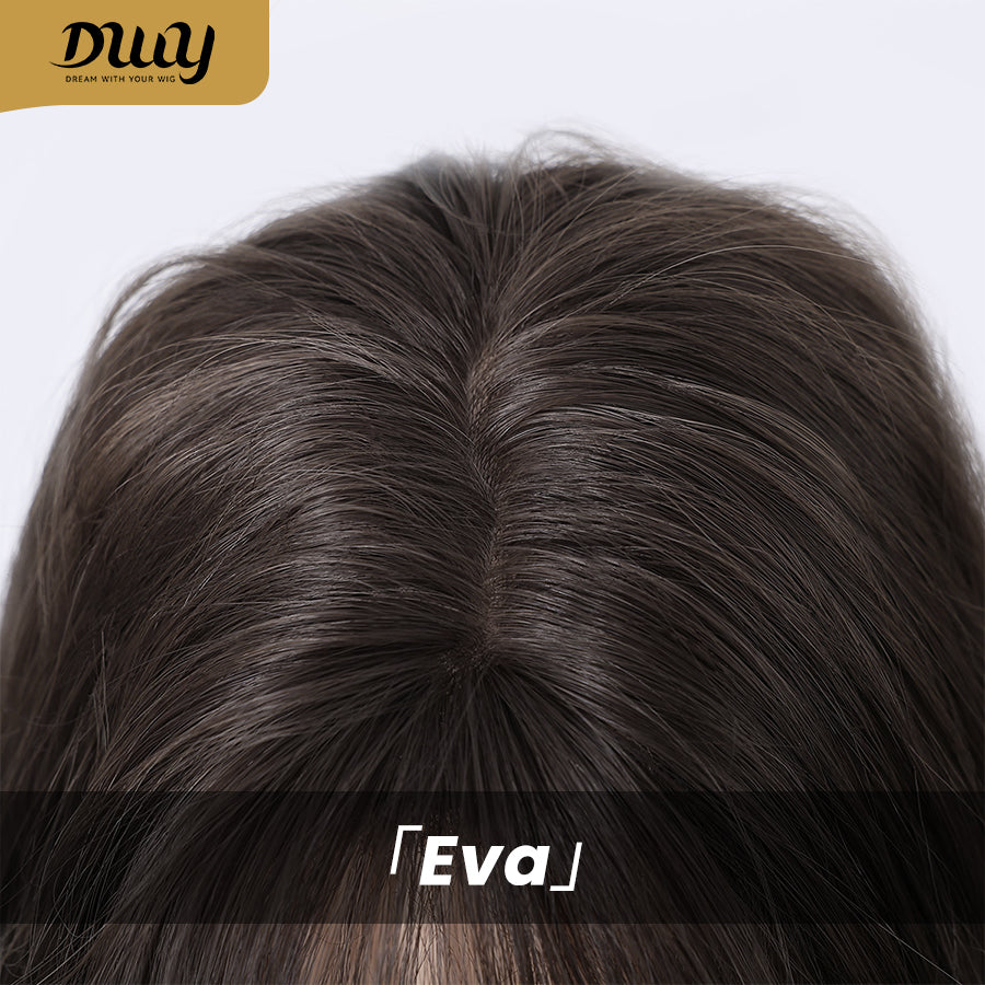 DWY Highlighted Bob Wig with Bangs - Luxurious Synthetic Hair