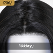 Okley-DWY Mono Lace Front Free Part Long Curly Ombre Brown Synthetic Wig