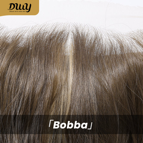 Bobba-DWY Free Part 13×6 Black Curly Tresses Synthetic Wig