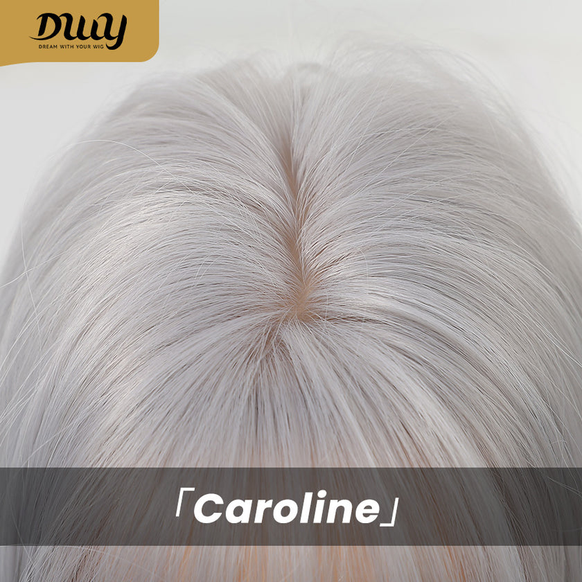 Caroline-DWY 26-Inch MiraScalp Long-Length Body Wave Silver Grey Wig