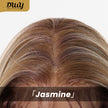 Jasmine-DWY 13×6 Lace Front Free Part Brown With Blonde Highlights Tresses Wavy Synthetic Wig 111
