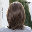 Ellie-DWY Mono Lace Front Free Part Brown Short Synthetic Wig