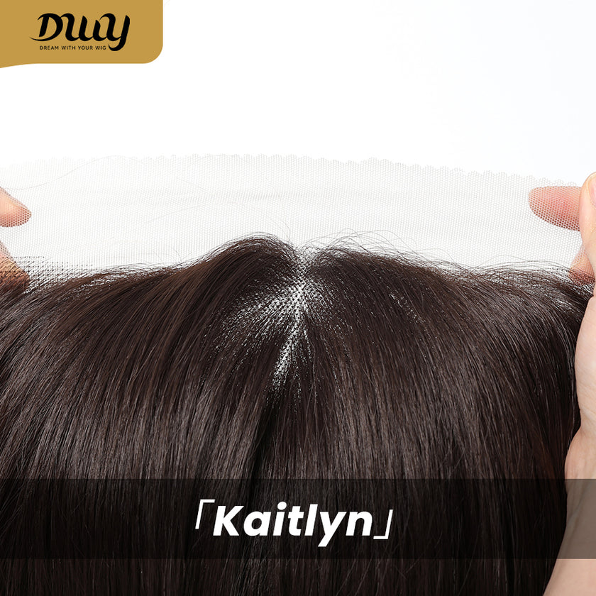 Kaitlyn-DWY 13*4 Free Parting Hand -Tied Top Middle Length  Glueless Synthetic Wig