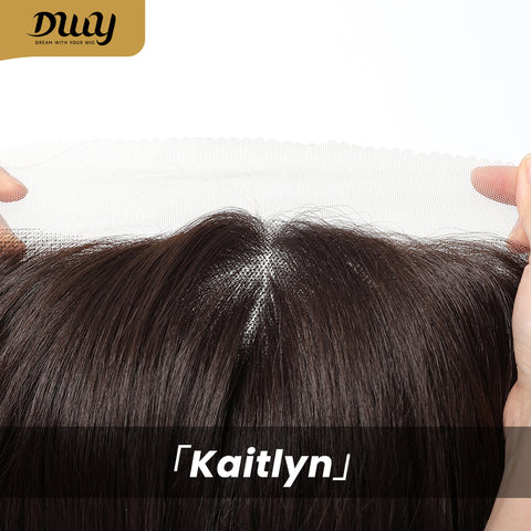 Kaitlyn-DWY 13*4 Free Parting Hand -Tied Top Middle Length  Glueless Synthetic Wig