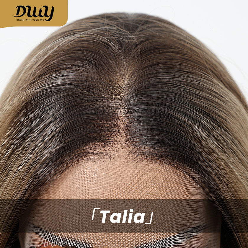 Talia C-DWY 13×6 Lace Front Free Part Long Straight Glueless Synthetic Wig