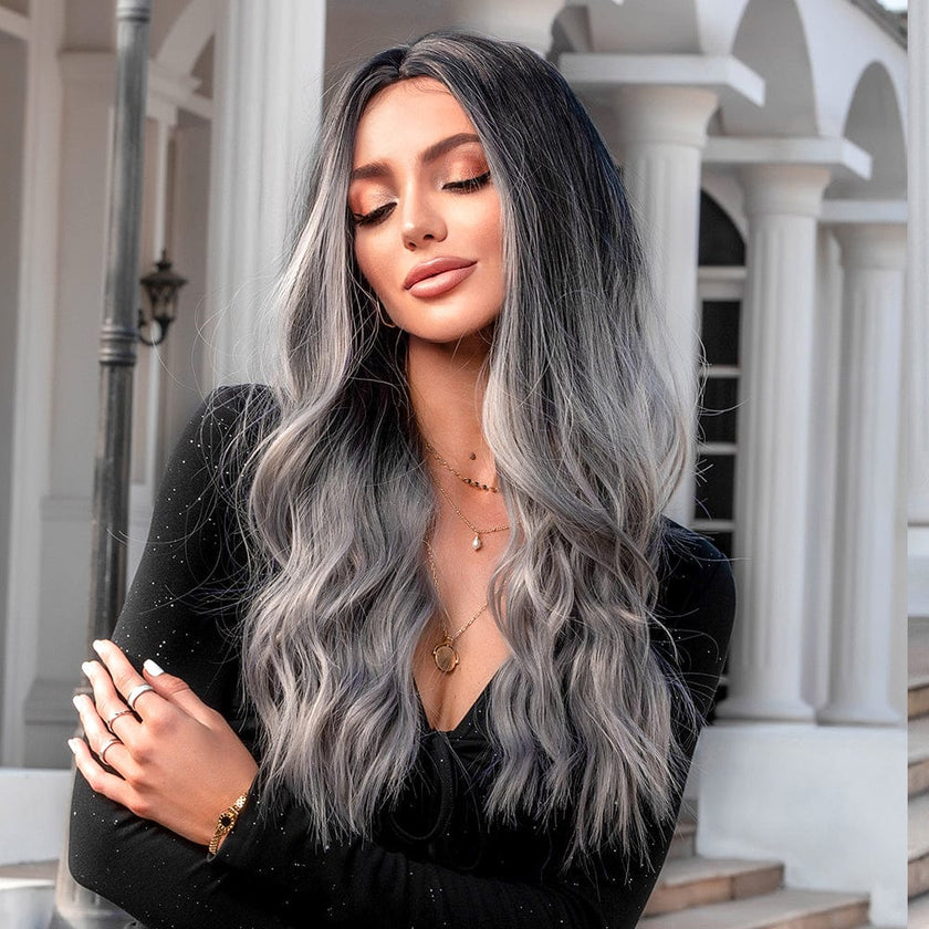 Lessie-DWY 19 Inches Natural Wave Synthetic Wig