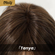 Tanya-DWY Mono Lace Front Brown Free Part Mid-Length Synthetic Wig