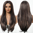DWY Frontal Lace Layered Mixed Brown Natural Synthetic Wig