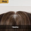 Sasha-DWY 13×4 Lace Front Free Part Mid-Length Wolf-cut Straight Truffle Brown Glueless Synthetic Wig for Women 18 Inches
