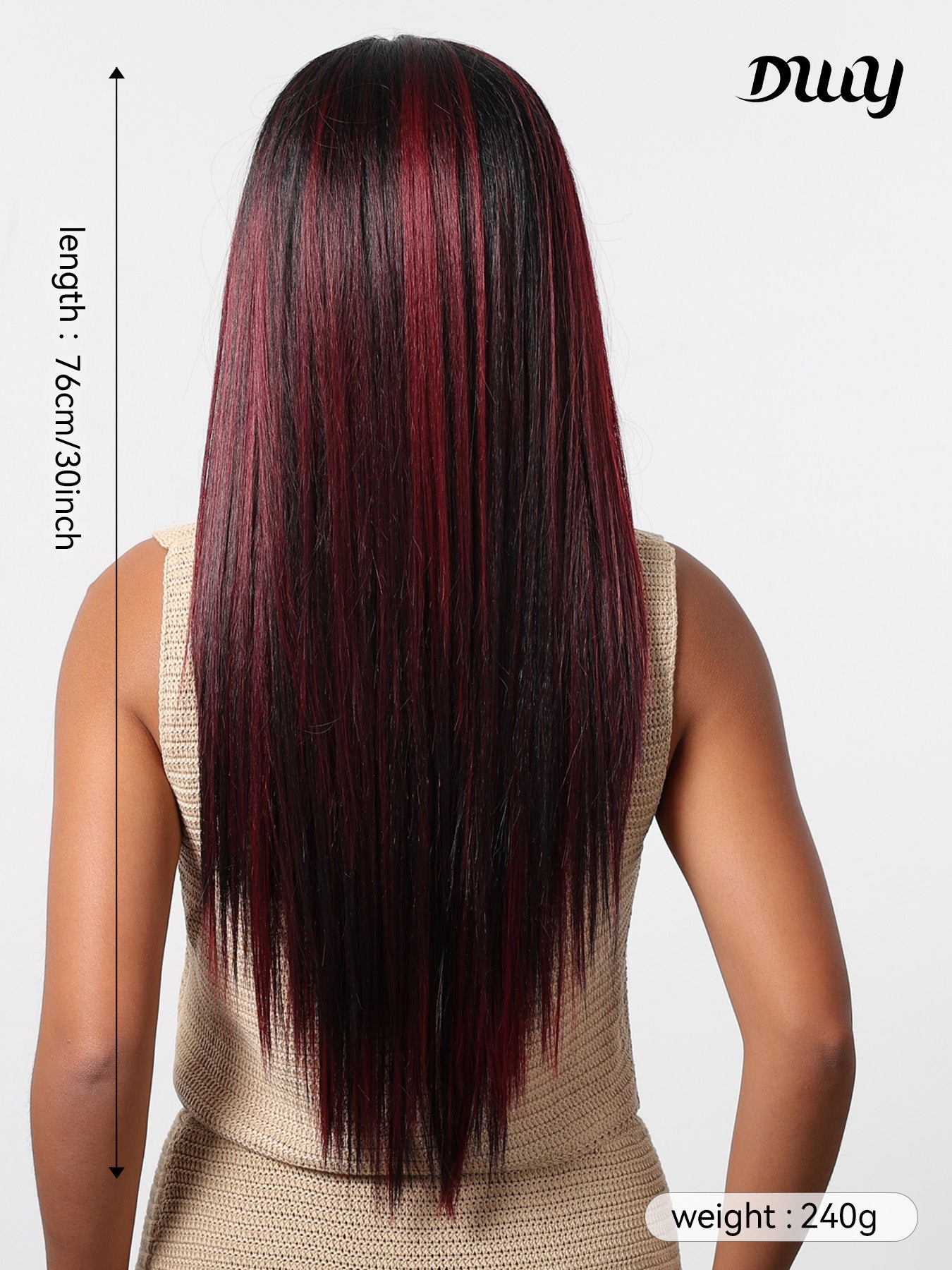 DWY-Lace Front Straight Pre Plucked 13x6 Lace Frontal Wig
