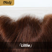Lillie H-DWY Human Hair Pre Plucked Bob Hair 13*6 Natural Textured Hair Invisible HD Lace Frontal Wig for Women 13 nches