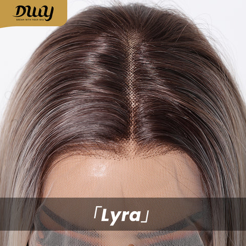 【Early Black Friday】Dwy Lyra Rose Mixed Blonde Free Parting 13*6 Lace Synthetic Wig