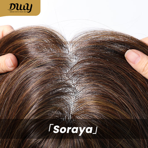 Soraya-DWY Libera Free Part Mid-Length Natural Straight Light Brown  Synthetic Wig