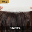 DWY Brown Mixed Synthetic Hair T-Part Lace Wig with Middle Parting