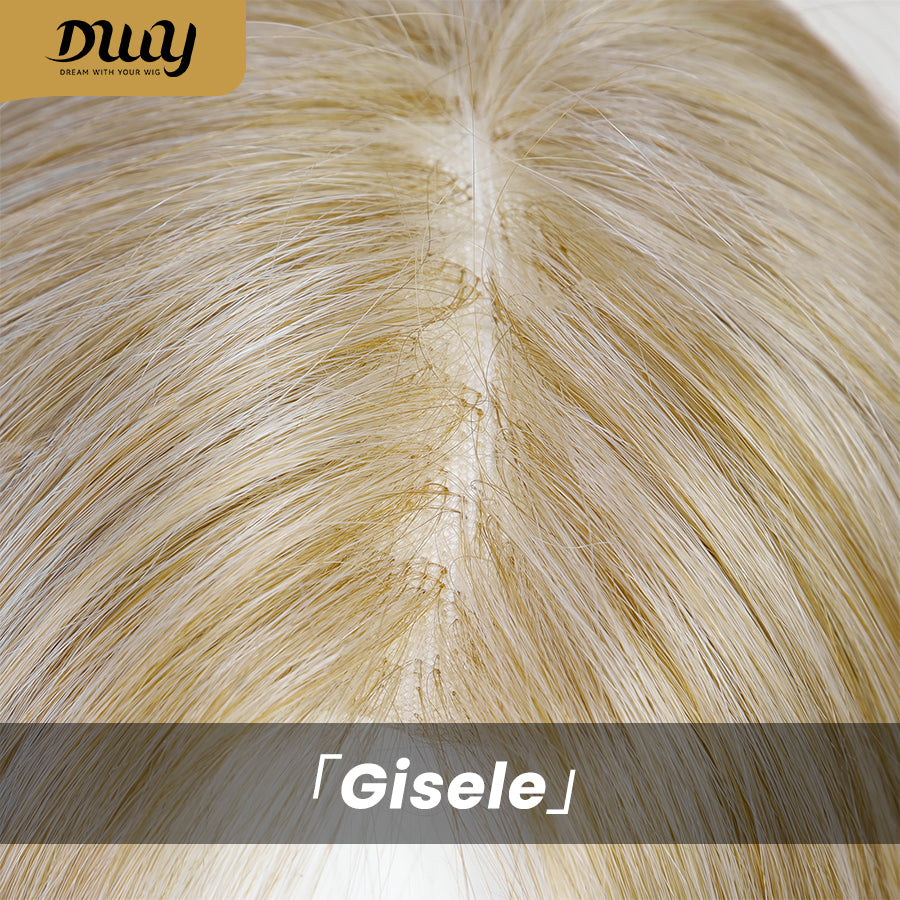 (Us Only)Gisele-DWY Lace Front 13×6 Free Part Mid-Length Natural Wavy Blonde Synthetic Wig