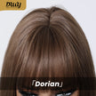 DWY Dorian Shoulder-Length Natural Curls Gold Blonde Synthetic Wig
