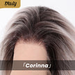 Corinna C-DWY Long Curly Blonde 13×4 Free Part Dark Roots Wig