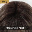 Katelynn PLUS - NEW! MiraScalp Long-length Wave Gery Gradient Brown Layer-cuts Glueless Synthetic Wig