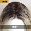 Mia-DWY Mono Lace Front Free Part Rooted Blonde Long Curly Synthetic Wig